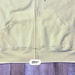 French Laundry French‎ Laundry Yellow Hoodie Zip Front Jacket Sweatshirt Fleece XL Casual NWT Photo 5