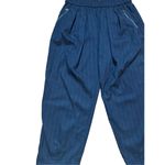 Free People  dark gray pinstripe trouser pull on pants zip pockets XS Photo 6