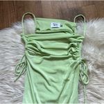Princess Polly  Edie Ruched Draped Bodysuit In Green Photo 3