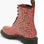 Dr. Martens 1460 Leopard Smooth Leather Lace Up Boots, Pink Size 8 New w/o Box Photo 5