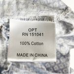 O.P.T Alana Cotton Poplin Smocked Bodice Ruffle Sleeve Blouse Shirt Top Blue XS Photo 2