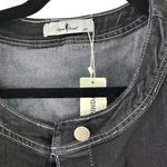 Agnes Orinda Denim Jacket Western Style Button Front Black Jean Jacket 2X Size XXL Photo 6