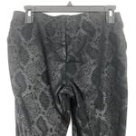 INC Snake Print Baddie Boho Coquette Feminine Chic Womens Ankle Pull On Pants 4 Black Photo 6