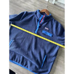 Vineyard Vines  Women’s Harbor Fleece 1/4 Snap Sweater Nautical Navy size Large Photo 8