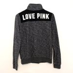 PINK - Victoria's Secret PINK VS VICTORIA'S SECRET Perfect Quarter 1/4 Zip Black White Colorblock Logo XS Photo 10