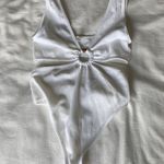 Cut Out Bodysuit White Photo 0