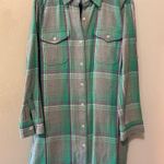 Outerknown  Green and Gray Plaid Shirt Photo 0