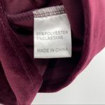 CARMAR SHIMMERY BURGUNDY VELVET MOCK TURTLENECK Photo 2