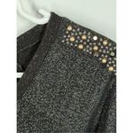 Jessica Simpson Long Sleeve Metallic Sleeve Detail Knit Dress Size X Small Photo 4