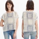 Madewell  Kyoto 100% Silk Bandana Print Top in size Small Photo 1