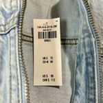 Abercrombie & Fitch  Women’s Cropped Denim Jacket Light Blue Size Small NWT Zip Photo 4