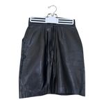 Vintage 80s Soft Black Genuine Leather Pencil Skirt Size S Photo 8