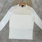 Rag and Bone Marissa Mixed-Media Round-Neck Sweater Merino Wool Blend Size SP Photo 3