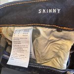 American Eagle  | Dark Wash “Skinny” Cuffed Jeans Size 10 Regular Photo 4