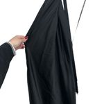 Show Me Your Mumu NEW NWOT  Jasmine Fringe Halter Maxi Dress Black Luxe Satin Photo 5