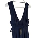 BCBGMAXAZRIA NWT BCBG MAXAZRIA Handkerchief Hem Midi formal Dress Dark Navy medium Photo 5