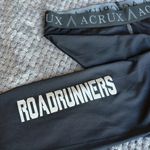 Women's Acrux Black Roadrunner Spandex Leggings Size Medium EUC #6287 Photo 1