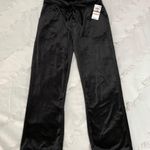 Material Girl NWT Black Lace Up Velour Pants Size XS Photo 0
