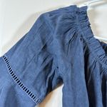 Oddy Off Shoulder Bell Sleeves Blue Bohemian Dress Size Med EUC #1330 Photo 3