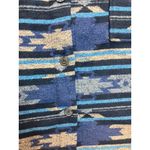 Perch by Blu Pepper Aztec Print Flannel Shirt Jacket Women's 1XL Blue Tan Black Size undefined Photo 6