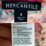 J.Crew  Mercantile Womens Dress Multicolor Floral Short Flutter Sleeve 4 Photo 9