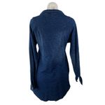 Free People  Heathered Blue Collared Long Sleeve Button Tunic Mini Shirt Dress XS Photo 1