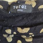 Terez  Black and Goldish Tan with Shimmer Leopard Print Sweater Photo 5
