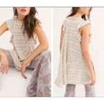 Free People New! Between The Lines Tunic Top dress Beige , size M Photo 3