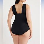 NWT Time & Tru L One Piece Slimming Silhouette Plunge V Photo 1
