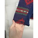 CHAPS  Women’s Size L Southwestern Aztec Print Henley Knit Long Sleeve Sweater Photo 2