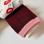 Kate Spade Women’s Socks 3-Pack NWT • Lips Print • Script Design • Striped Pair Photo 3