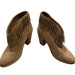 Joie JOlE Loren Fringe Suede Leather Ankle Booties, Sz 37 Photo 4