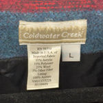 Coldwater Creek Blazer Size L Red Blue Patterned Photo 1