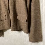 Jane Ashley Women’s XL Camel Brown Wool Blend Collared Button Cardigan Sweater Photo 7