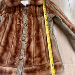 Richland Furs Inc. Mink Fur Jacket with Leather Insert Brown Green - Excellent Photo 6