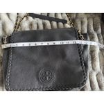 Tory Burch Black Leather Shoulder Bag Crossbody Bag with Chain Strap Photo 8