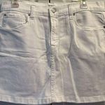 Kensie The Skirt White Denim Mini Skirt Size 10 NWOT Photo 0