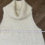 Show Me Your Mumu Fauna Dress Cream ~ Sleeveless Fuzzy Turtleneck Mini ~ Size M Photo 9