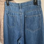 Pretty Little Thing  Mid Blue Wash Wide Leg 5-Pocket Denim Jean Photo 5