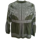 Anthropologie KONRAD & joseph Peasant Skirted Puff Sleeve 11 Hook & Eye Clasps Blouse Photo 2