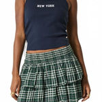 Hollister Tiered Mini Skort Green Plaid NWT Small Photo 0
