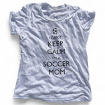 I can’t stay calm I’m a soccer mom Purple Size M Photo 0