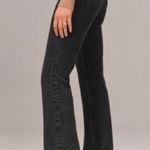 Abercrombie & Fitch  70s vintage flare Curve Love High Rise Jean denim black 6/28 Photo 5
