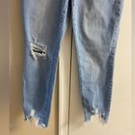 Judy Blue  boyfriend jeans light wash frayed distressed Sz 28 Photo 3
