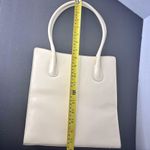 Lancel Paris Leather Ivory Handbag Satchel Shoulder Bag w/ Dust Bag Photo 12