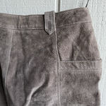 Free People BLANK NYC x Suede Leather Button Front Mini Skirt in Gray Size 25 Photo 6