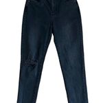 Cotton On Stretch Mom Jeans High Rise Distressed Black Skinny Leg Women’s Size 8 Photo 0