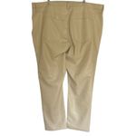 Abercrombie & Fitch Abercrombie Slim Straight Leg High Rise Cream Faux Leather Jeans Size 24 NEW Photo 3