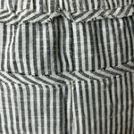 Free People  Black White Stripe Crop Pull On Pants Braided Hem Size Small Photo 3