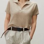 Everlane The Cotton Merino Polo in heathered cashew Photo 0